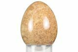 Carved Red-Orange Alunite Egg - Tushar Range, Utah #356398-1